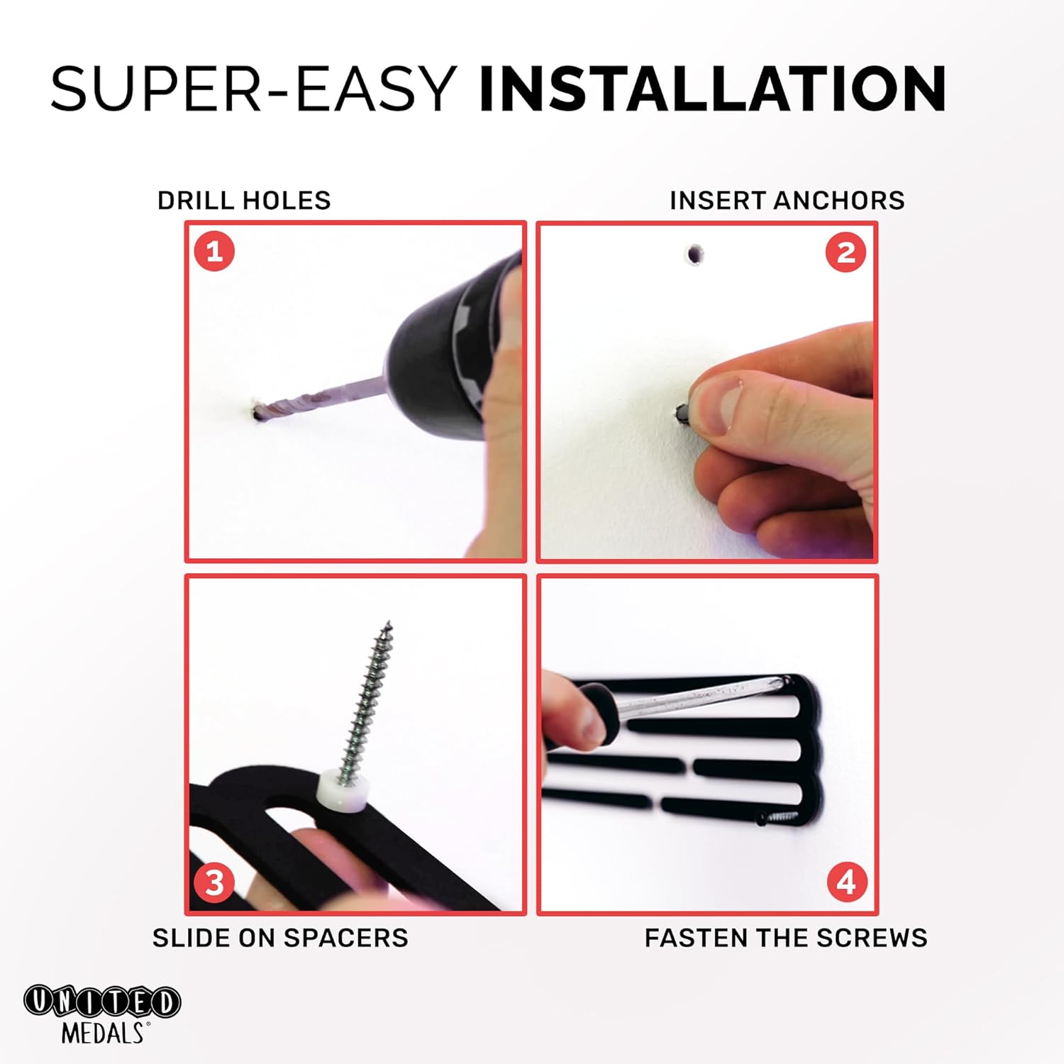 Every Little Step Counts Sport Porta Medaglie Acciaio - immagine 3