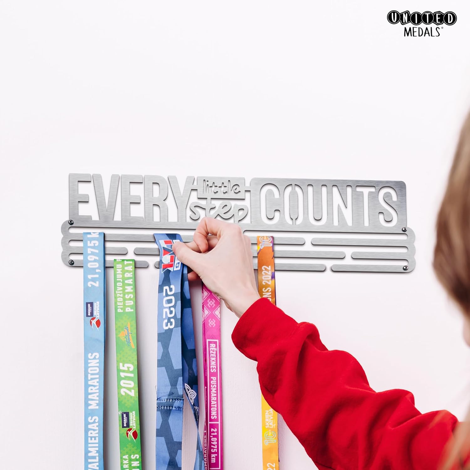 Every Little Step Counts Sport Porta Medaglie Acciaio - immagine 5