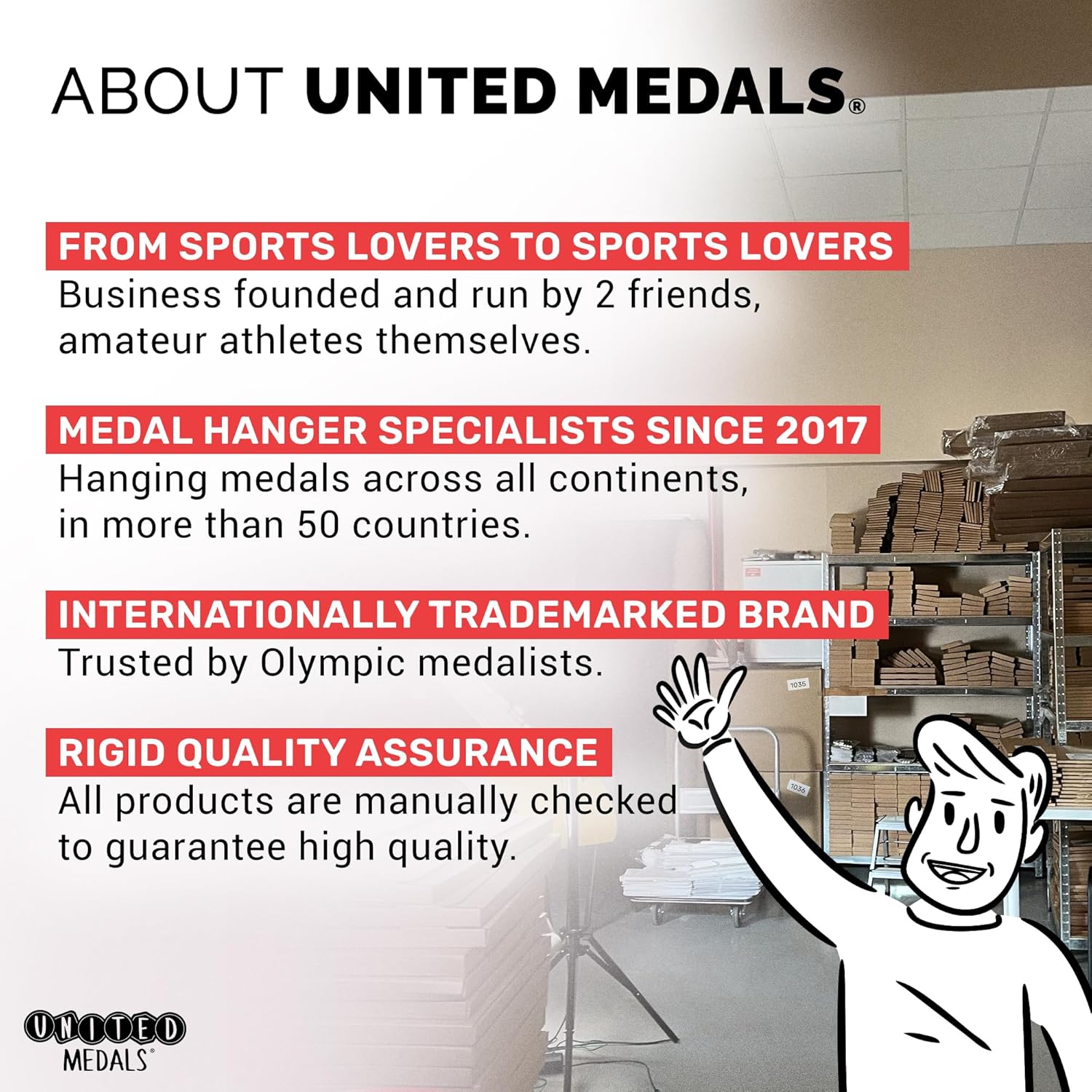 Every Little Step Counts Sport Porta Medaglie Acciaio - immagine 7