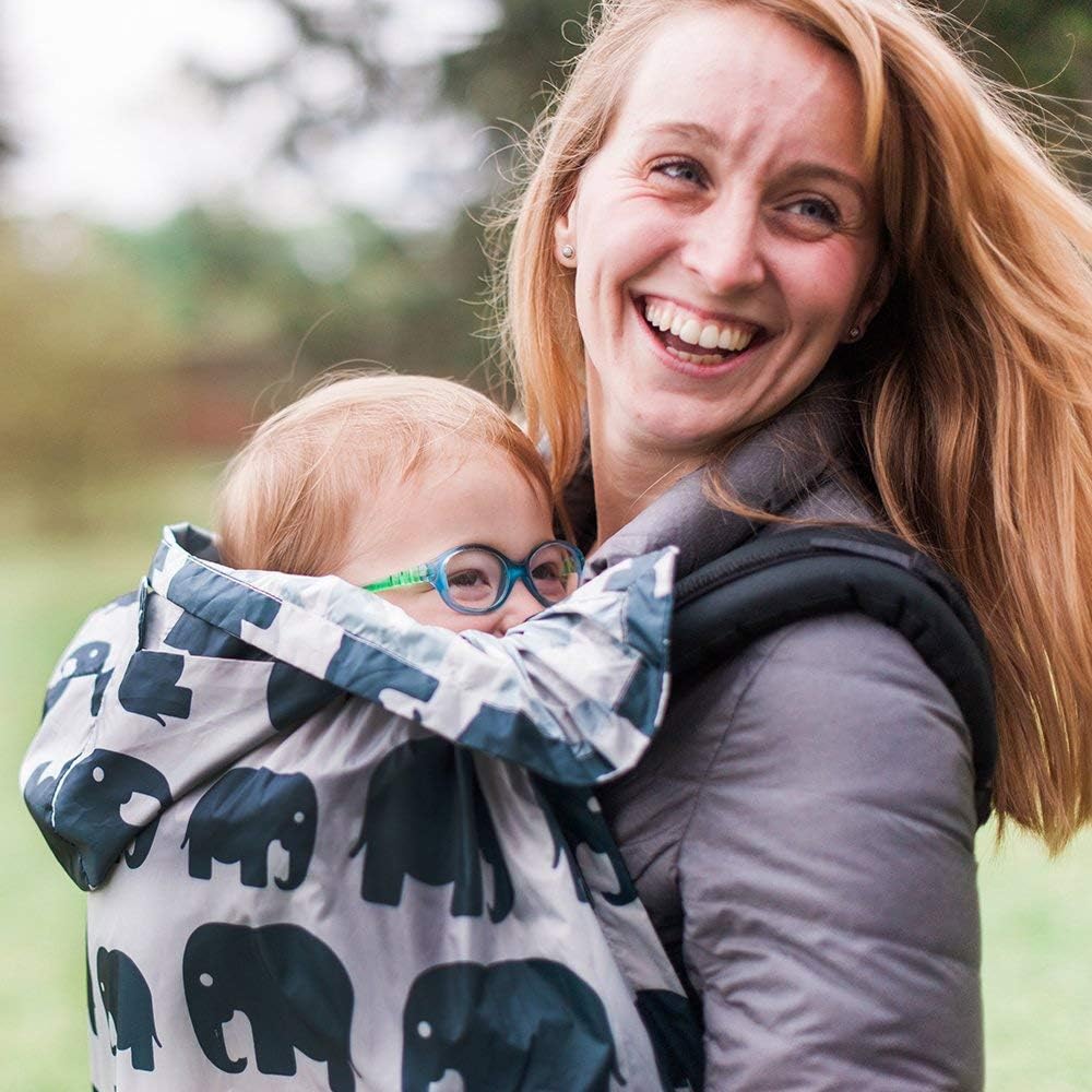 BundleBean - Mantella antipioggia per marsupi porta bebè, leggera - immagine 5