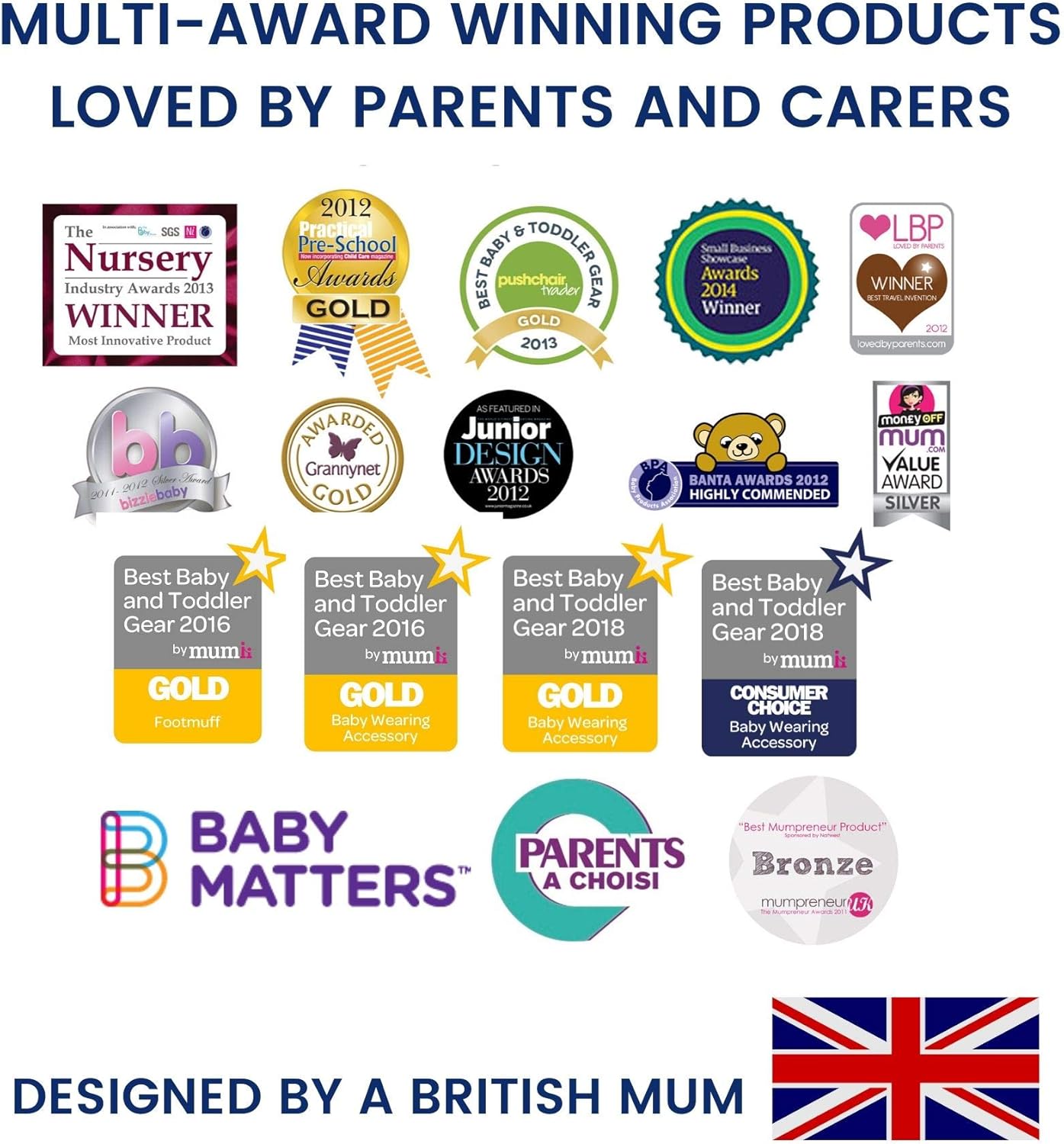 BundleBean - Mantella antipioggia per marsupi porta bebè, leggera - immagine 6