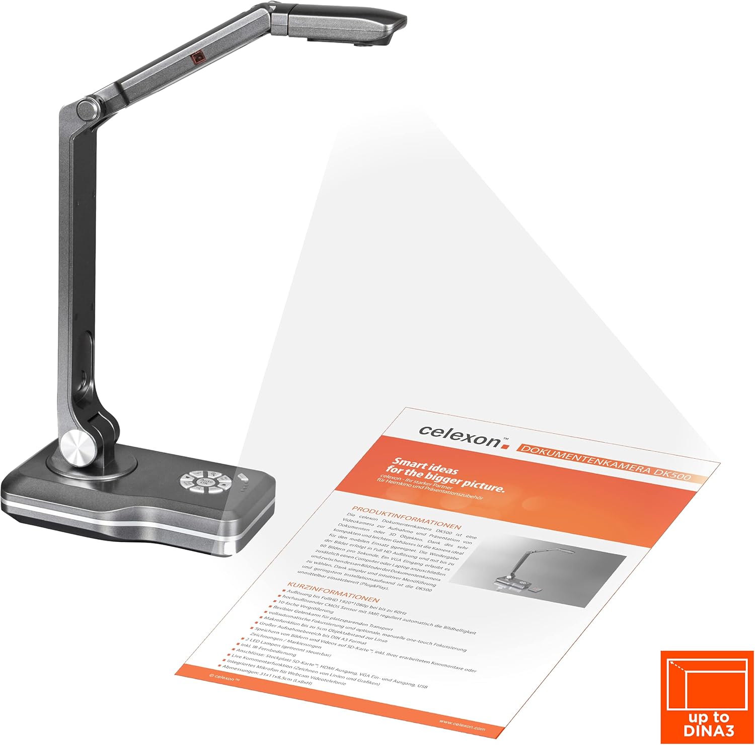 Celexon Dokumenten-Kamera DK500 - immagine 8