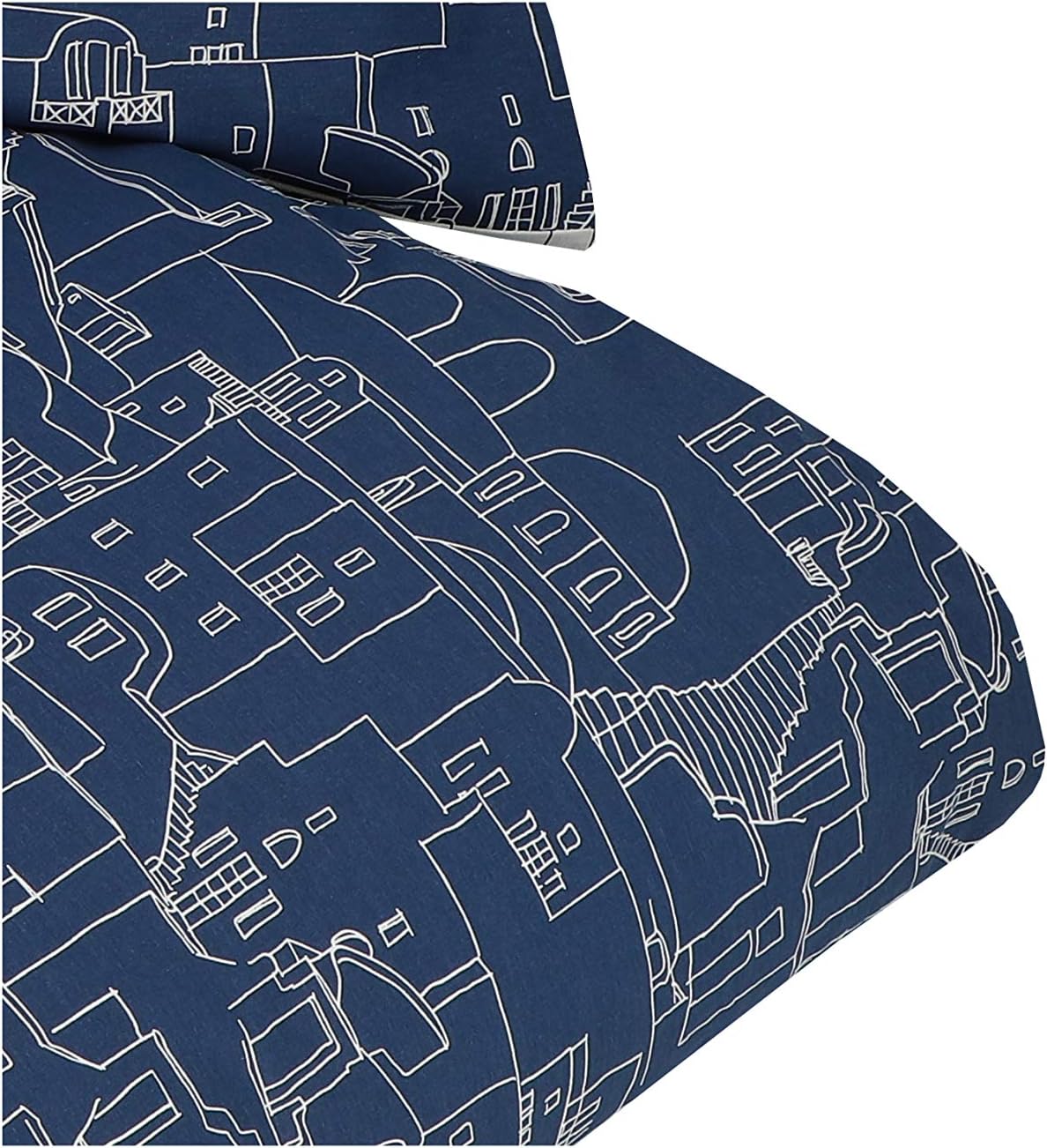 Gabel Parure Copripiumino Singolo, Blu Ios - immagine 3