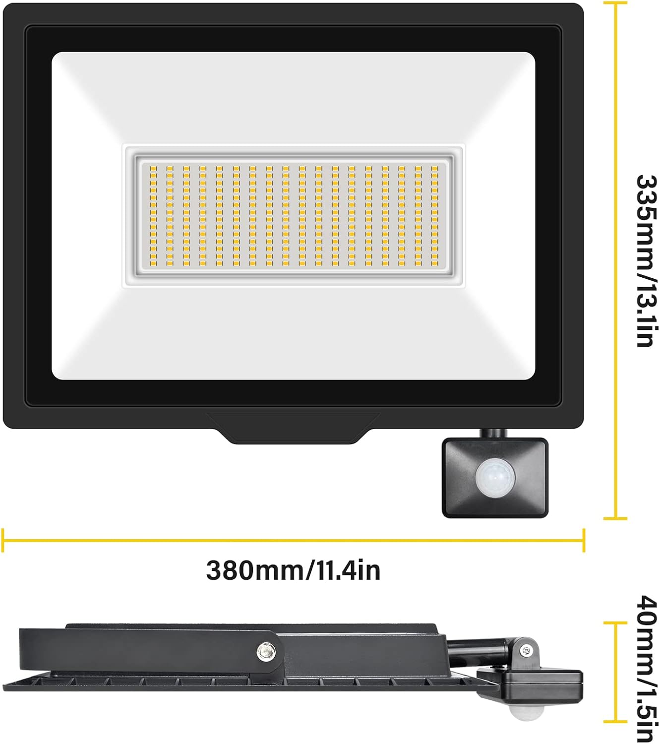 Rigidon 2x Faretto LED da Esterno 200W con Sensore - immagine 2