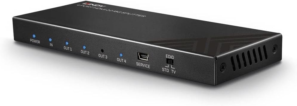 Lindy Splitter HDMI 2.0 18G, 4 Porte - immagine 2