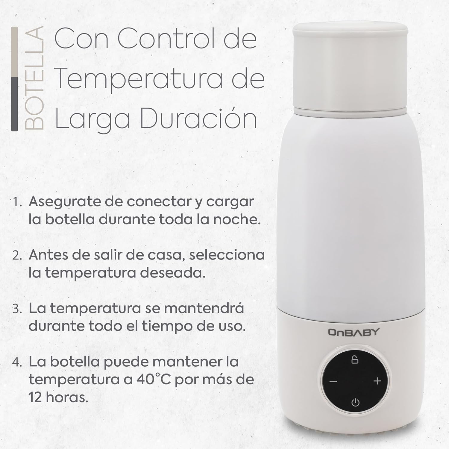 ONBABY Scaldabiberon Elettrico Portatile da Viaggio - immagine 2