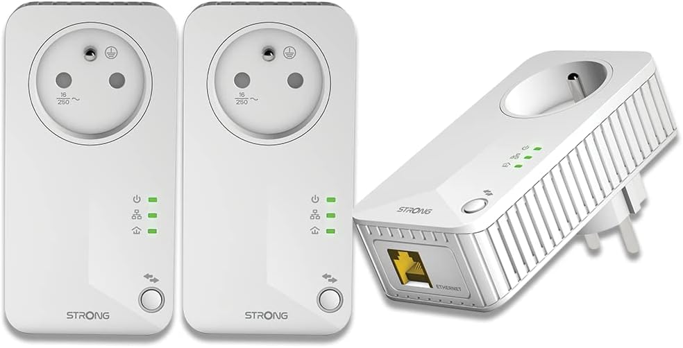 Strong Powerline 600 Kit Trio Prese CPL 600Mbps - immagine 1
