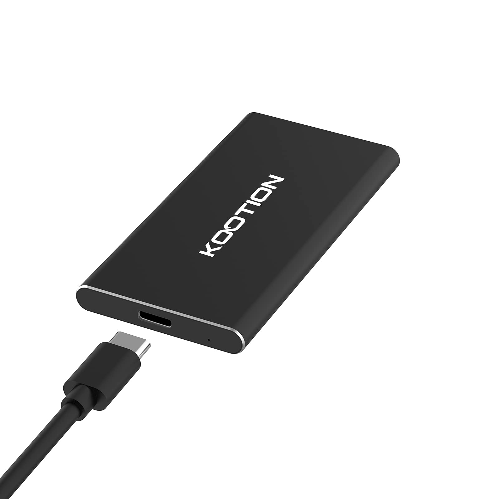 Kootion SSD Esterno Portatile USB-C 500GB, Nero