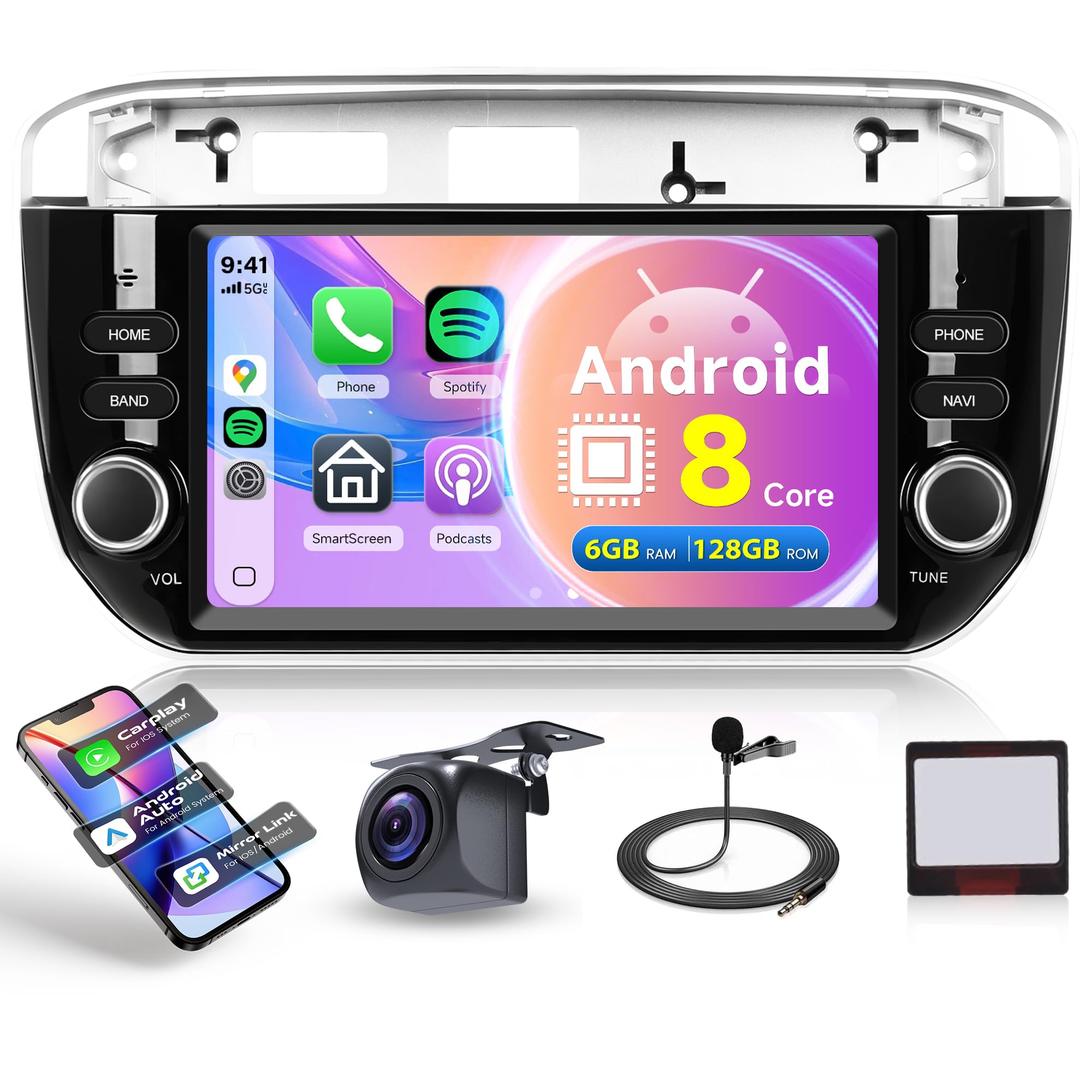 Autoradio 7" per FIAT Linea Punto Evo Linie 2012-2015