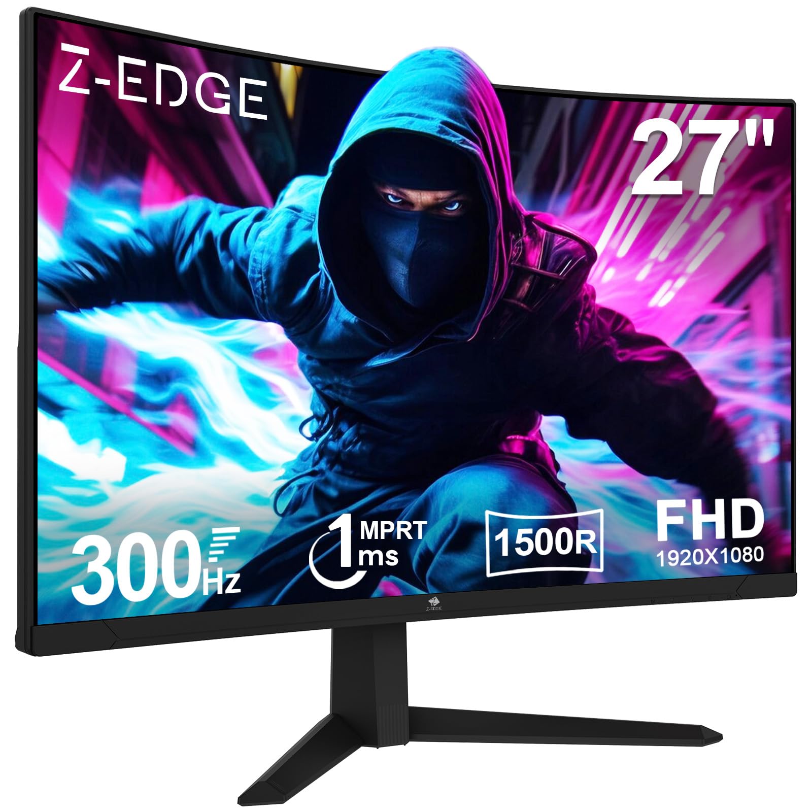 Z-Edge Monitor Gaming Curvo 27'' 300Hz FHD 1ms