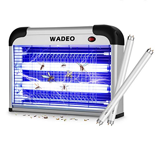 Wadeo Lampada Zanzariera Elettrica 20W con 2 Lampadine
