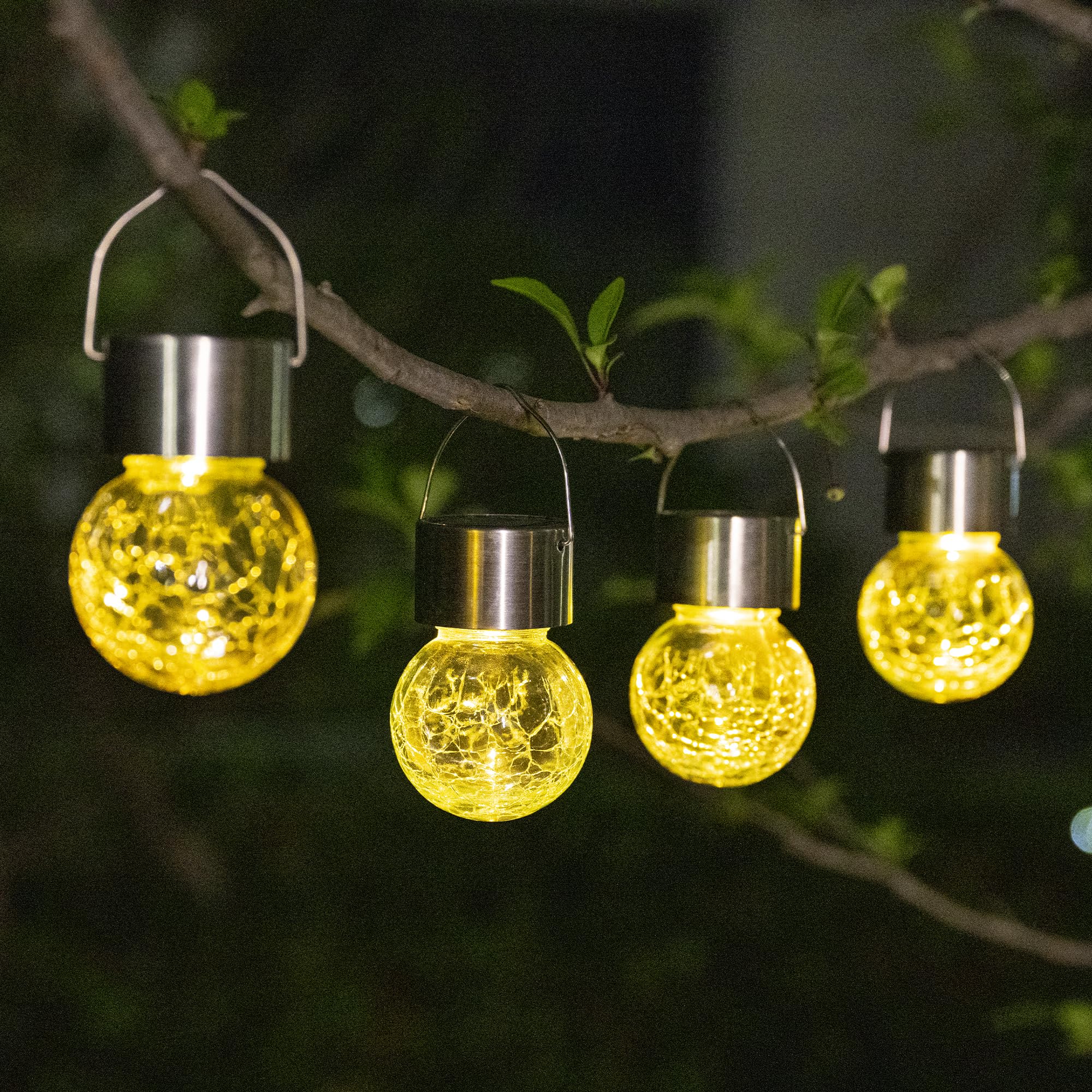 Gigalumi Luci Solari a Sospensione in Vetro, 4 Pezzi