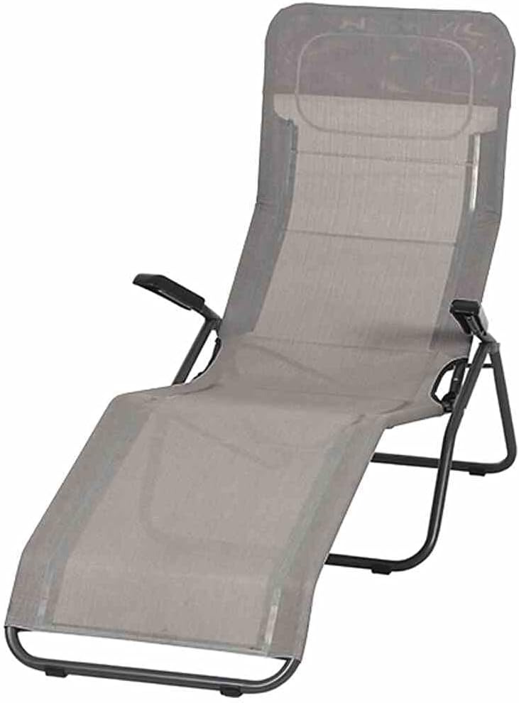 Siena Garden - Sedia reclinabile Anco, Colore: Antracite/Malva