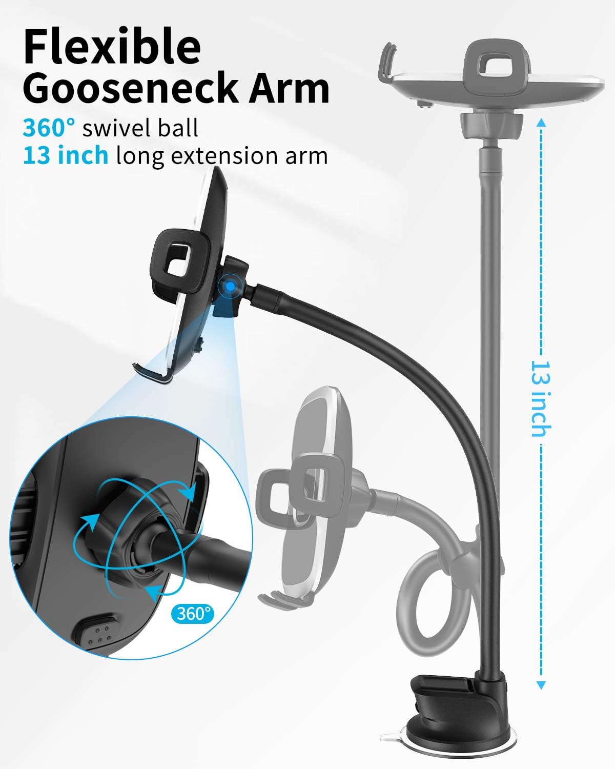 Apps2car Supporto Telefono Auto per Parabrezza - immagine 5