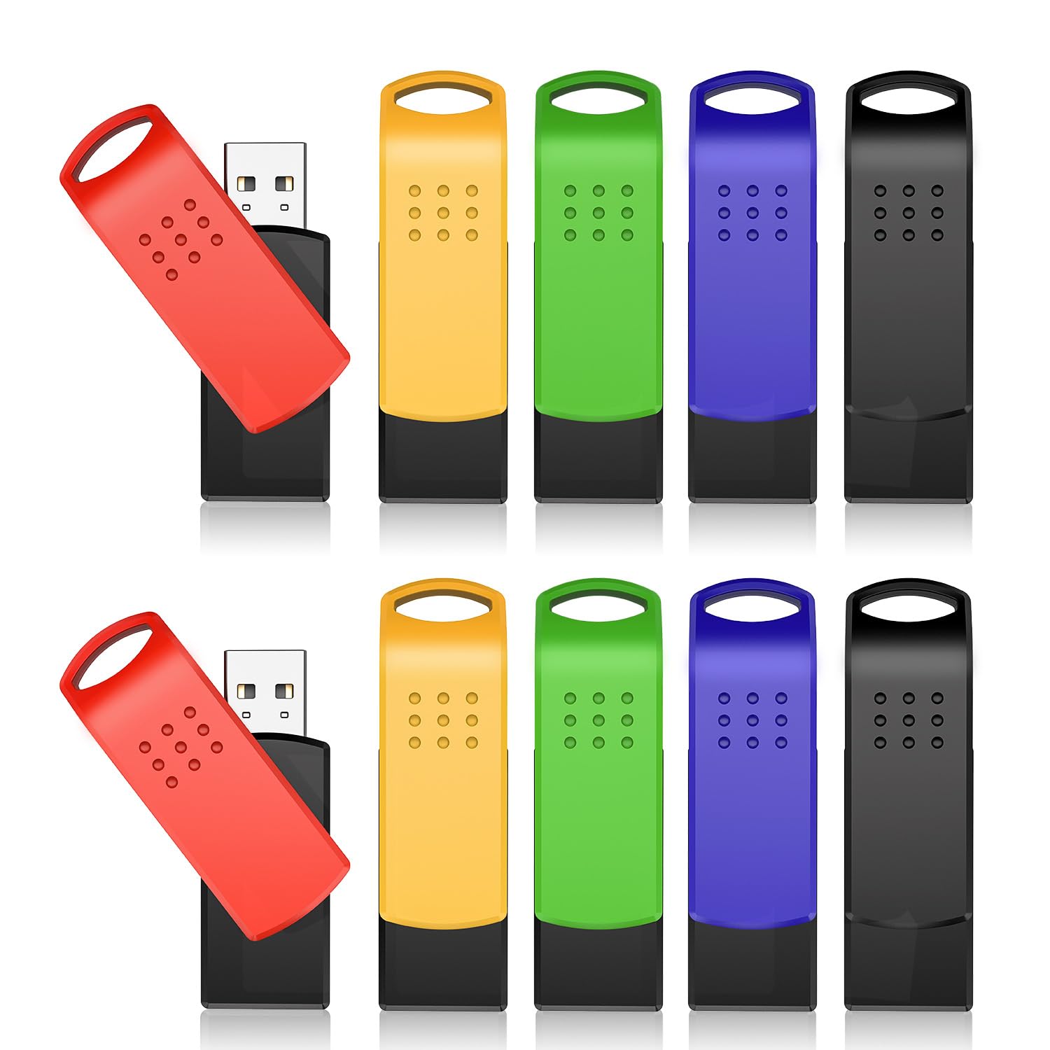 Kexin Chiavetta USB 16 GB - 10 Pezzi Colori Multipli