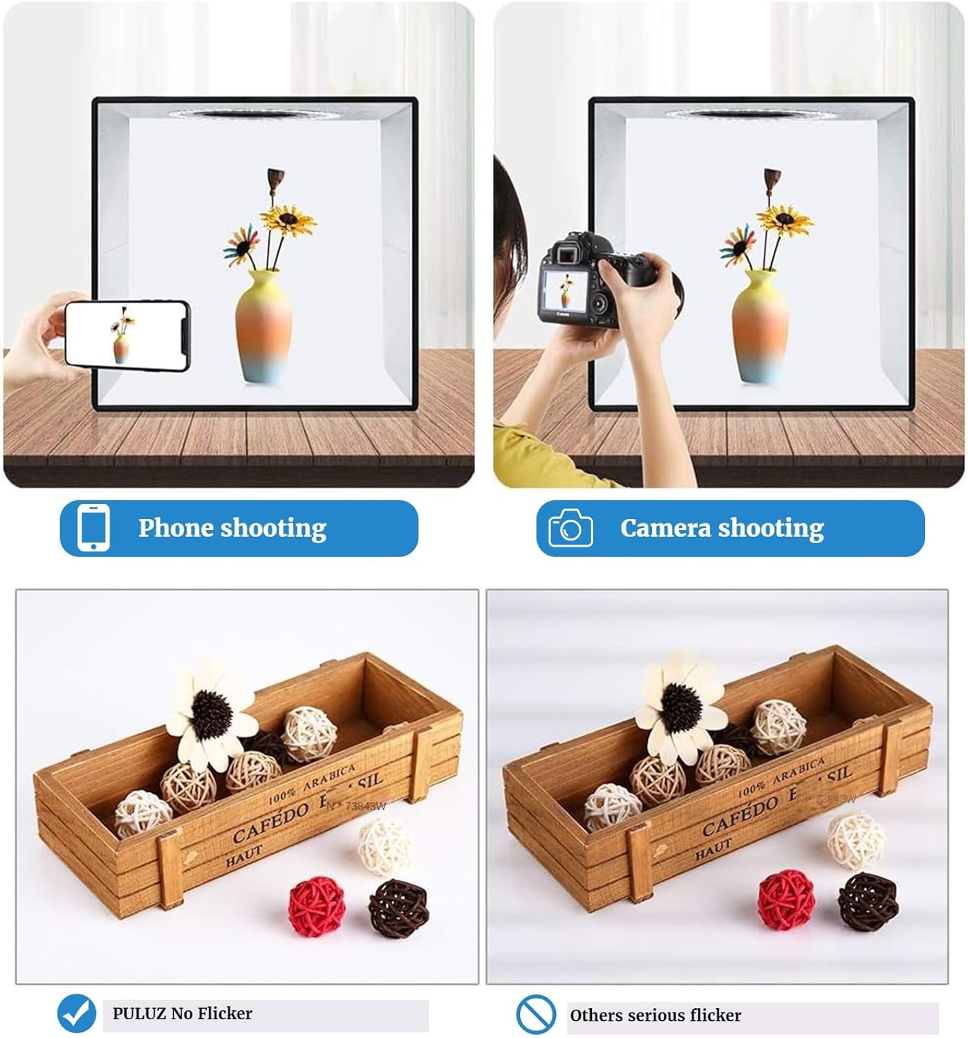 Puluz - Kit Luce Anello Portatile 30cm con 80 LED - immagine 3