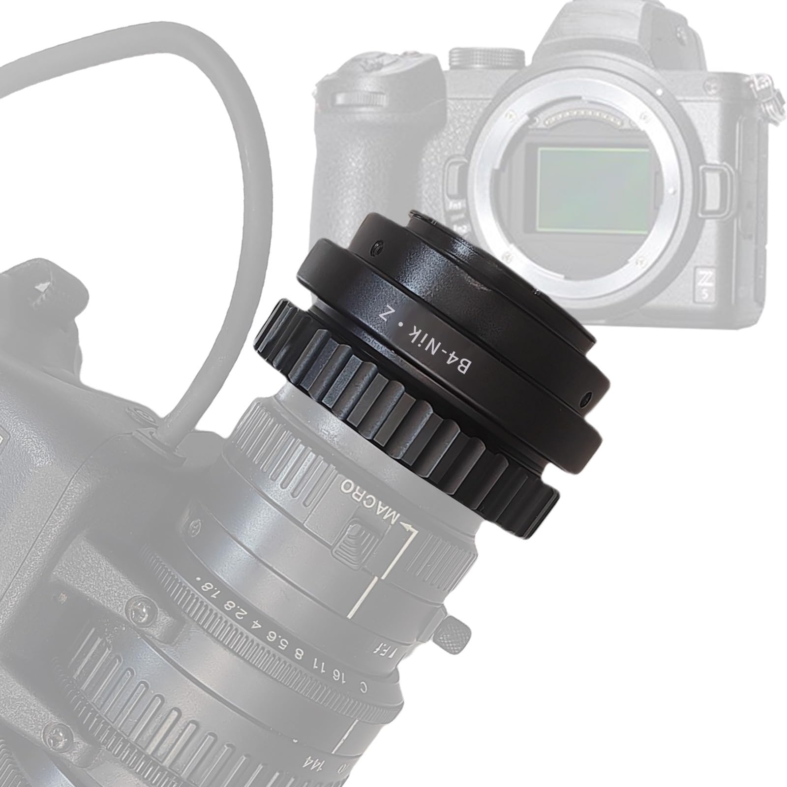 B4-Niko Z - Adattatore Obiettivo B4 2/3" per Nik Z