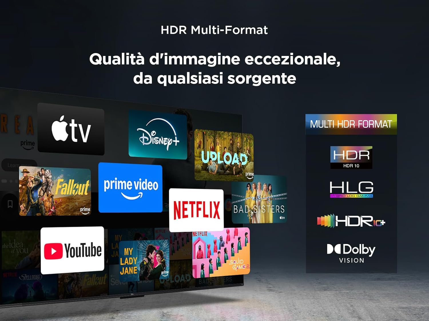 Tcl 50T6C 50'' QLED TV 4K HDR FireTV - immagine 8