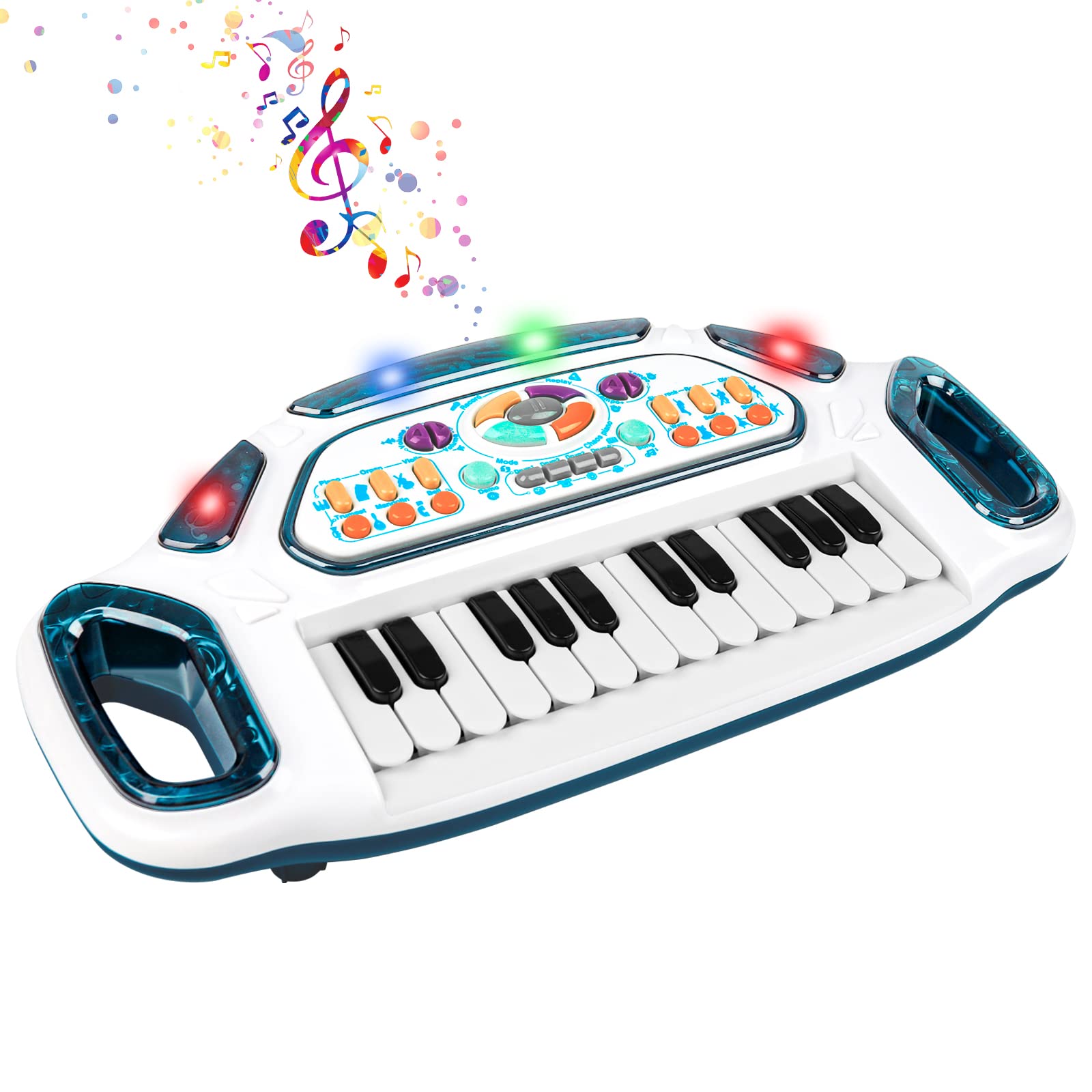Shayson Tastiera giocattolo per pianoforte, multifunzionale, per bambini, regalo di compleanno per bambini da 1 a 6 anni, regali per ragazzi e ragazze
