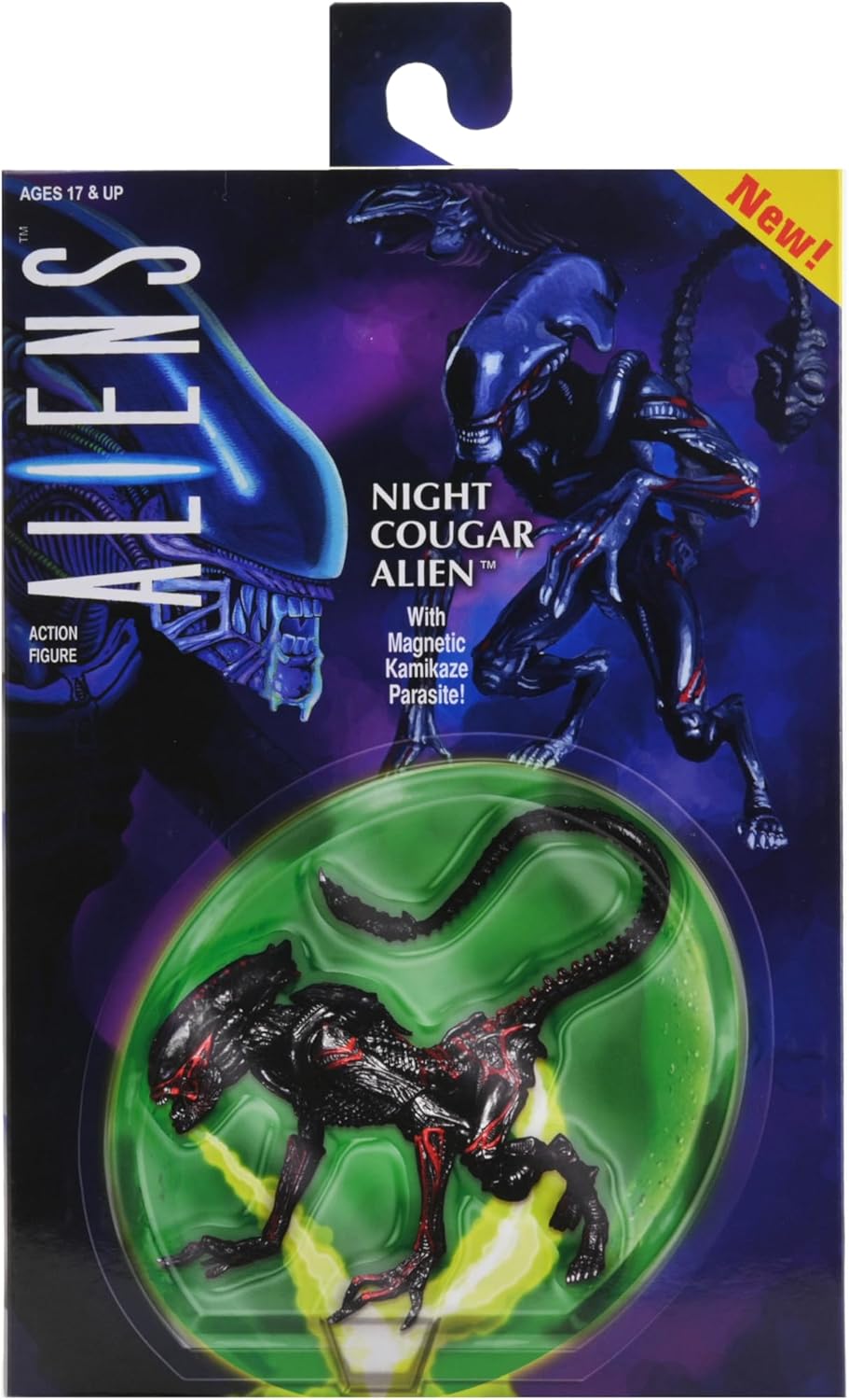 Figura Night Cougar Alien Kenner Tribute Alien 1990 23cm - immagine 2