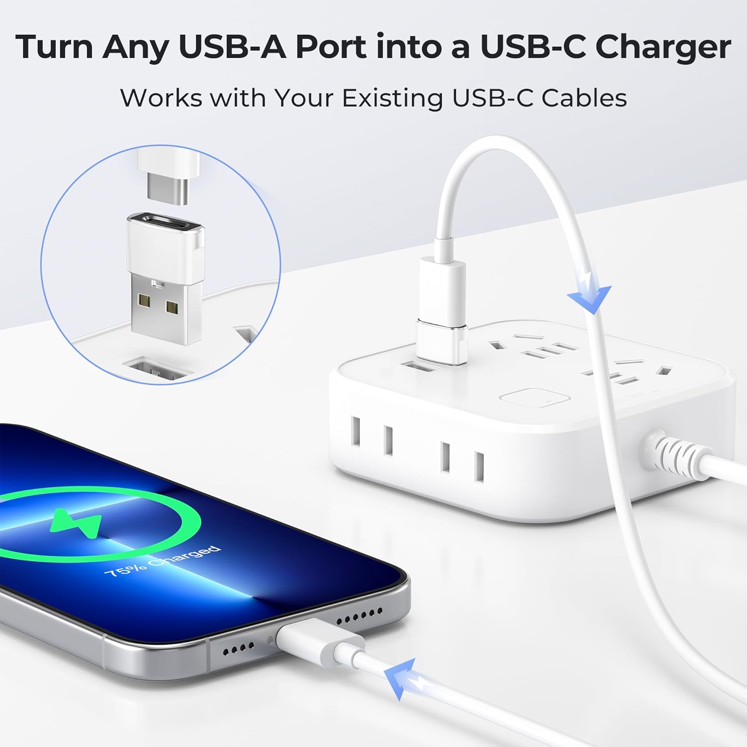 Basesailor Adattatore USB-C a USB (3 Pezzi) - immagine 2