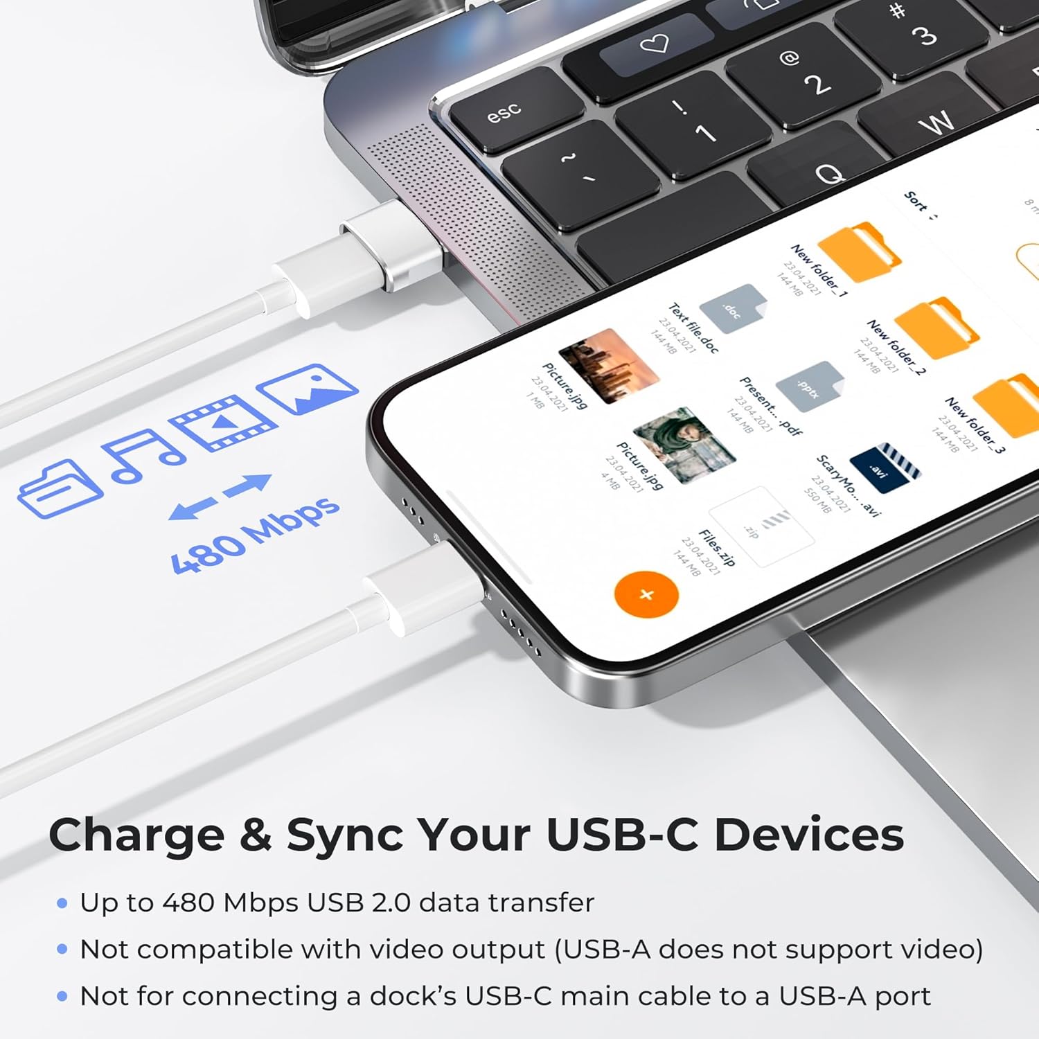 Basesailor Adattatore USB-C a USB (3 Pezzi) - immagine 4
