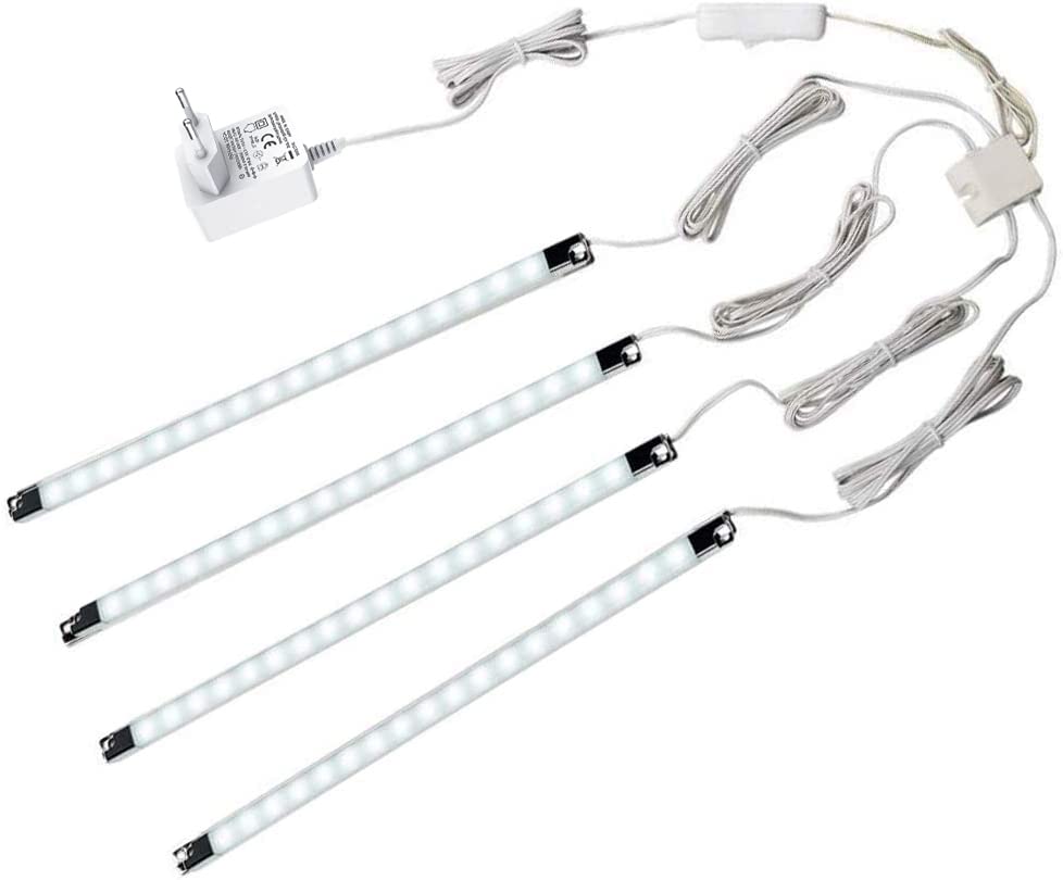 4 Pezzi Illuminazione LED per Armadietti