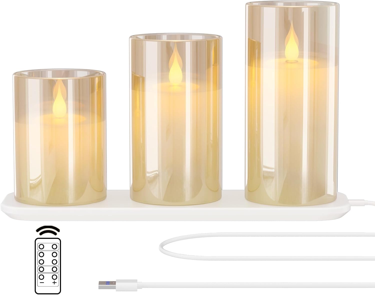 EXTSUD Candele LED Ricaricabili con Telecomando - immagine 1