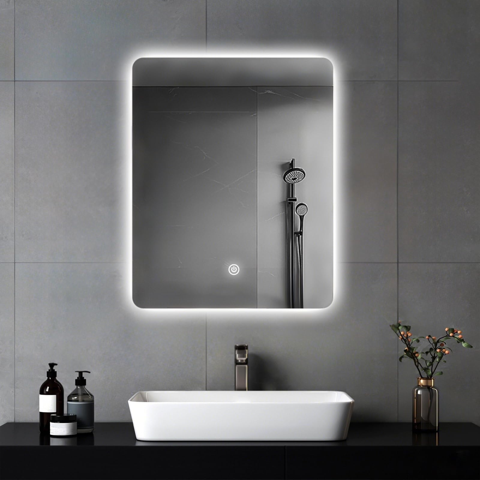 Specchio da Parete Bagno con Illuminazione LED