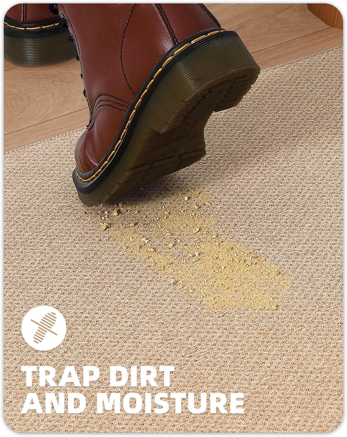 Color&geometry Zerbino Ingresso Antiscivolo 81x122cm, Kaki - immagine 7