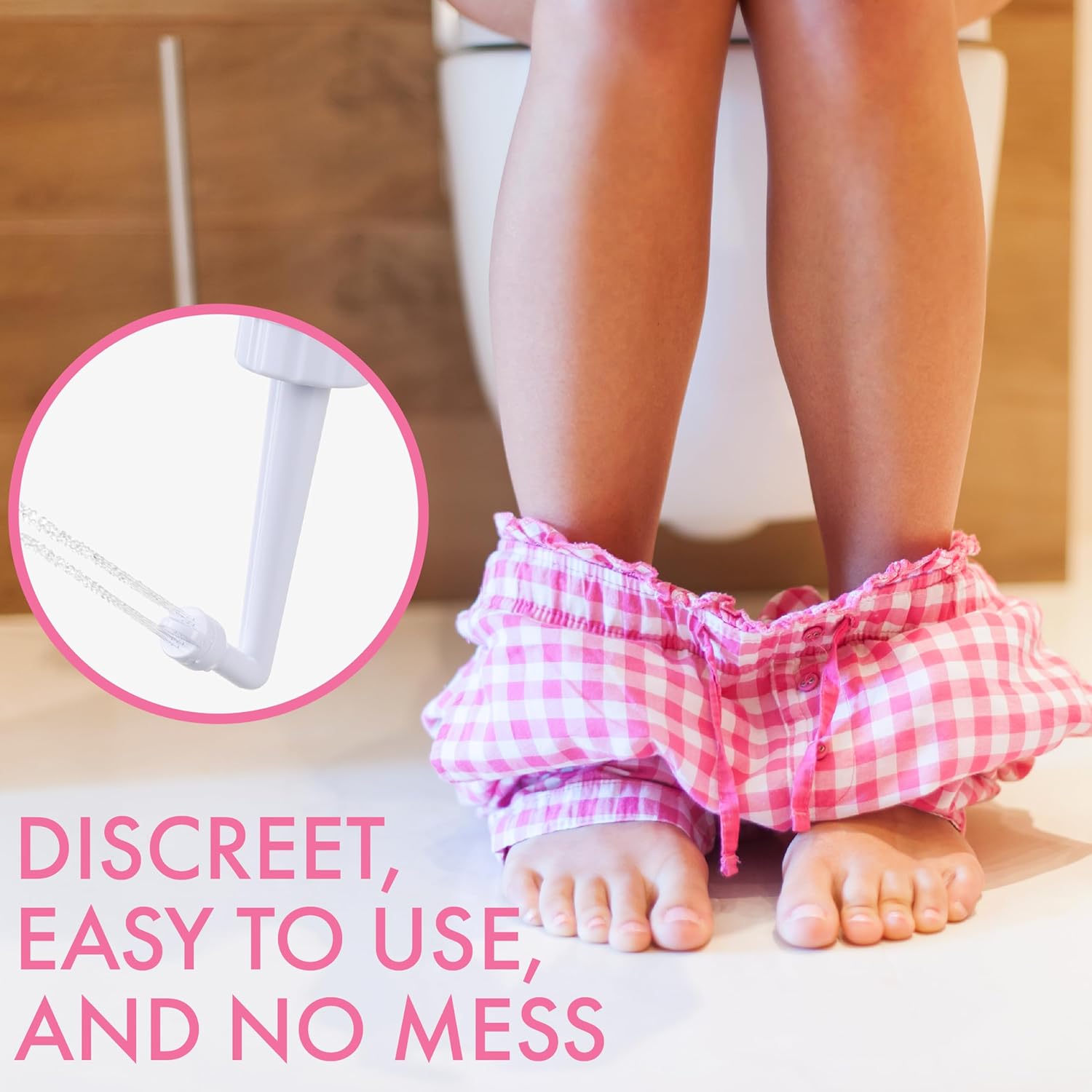 Bidet Portatile Post Parto Pieghevole, Rosa - immagine 2