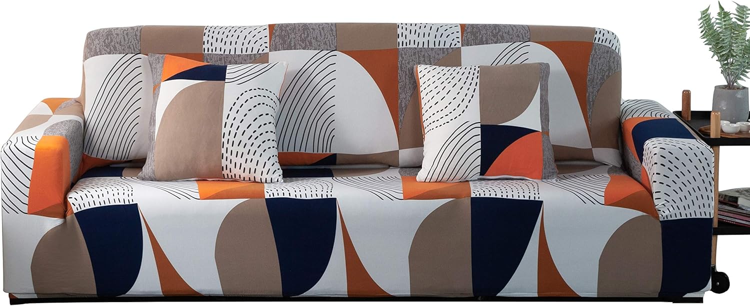 ARNTY Copridivano Elasticizzato 4 Posti, Motivo Geometrico - immagine 1