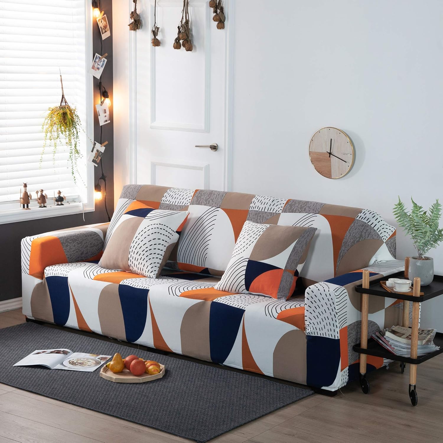 ARNTY Copridivano Elasticizzato 4 Posti, Motivo Geometrico - immagine 2