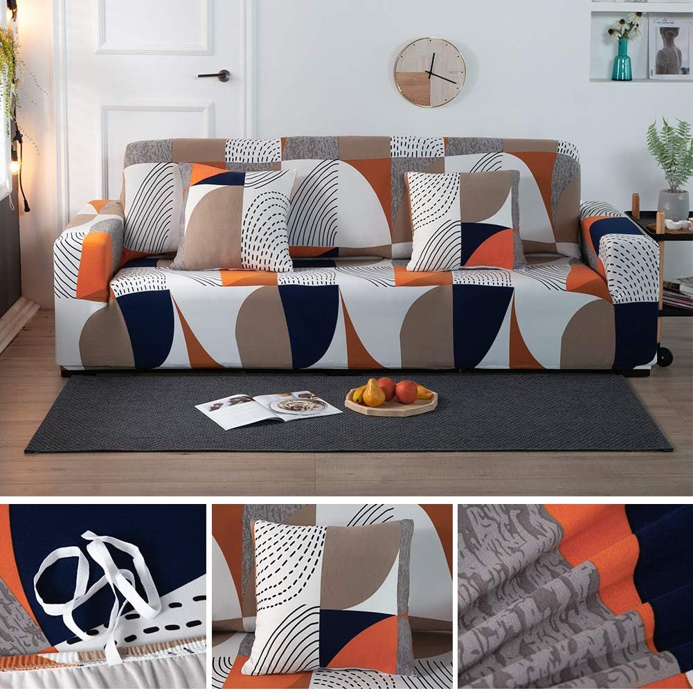 ARNTY Copridivano Elasticizzato 4 Posti, Motivo Geometrico - immagine 4