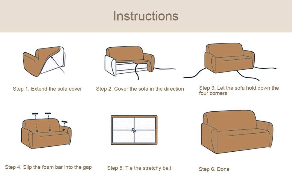 ARNTY Copridivano Elasticizzato 4 Posti, Motivo Geometrico - immagine 7