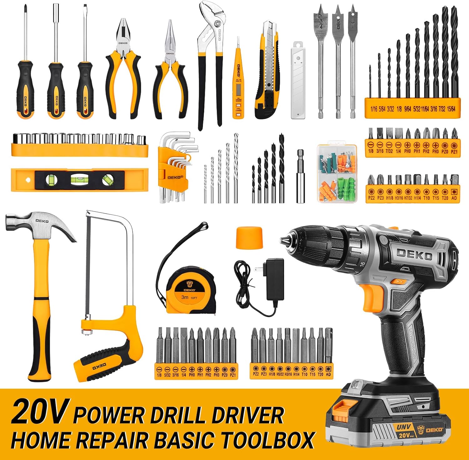 Deko Cassetta Attrezzi Completa 186 Pezzi - immagine 2