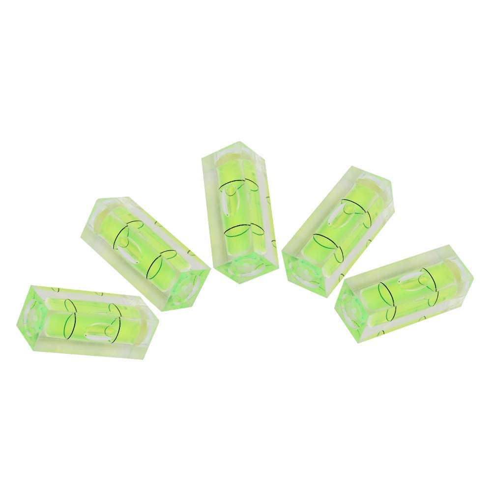 5 Pezzi Bolla Livella Piccola Quadrato, 15 * 15 * 40mm Mini Livello Piccola Livella a Bolla d'Aria