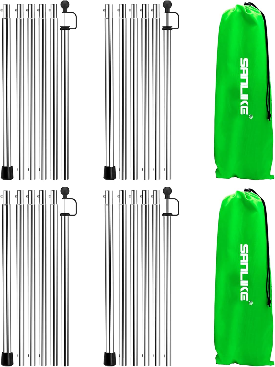 SAN LIKE Pali da Tenda da Campeggio Regolabili (Set 2) - immagine 1