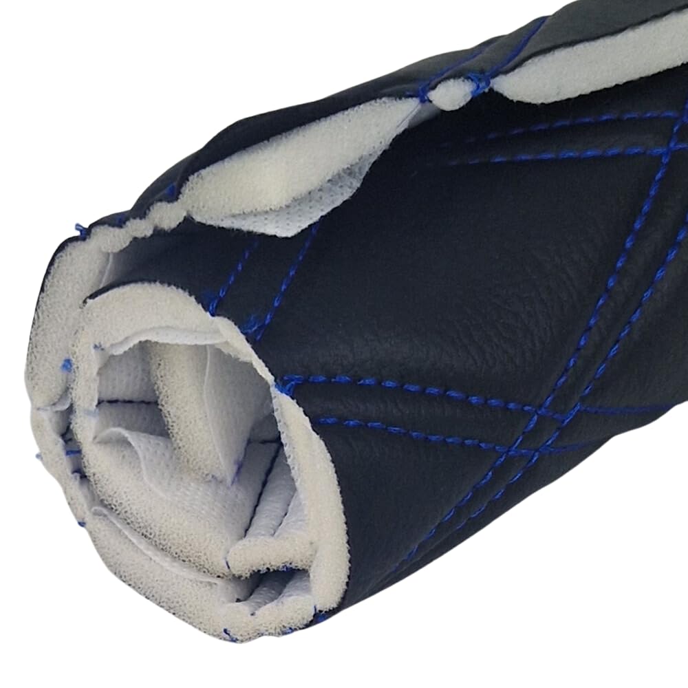 Tessuto Trapuntato Finta Pelle Nera 2 Metri