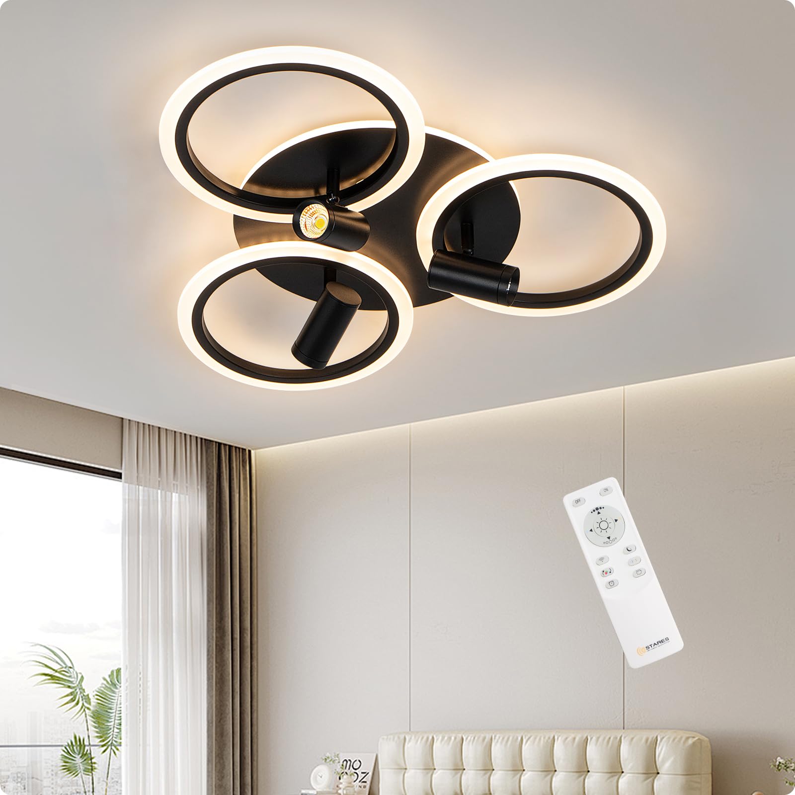 Mounm Plafoniera LED Dimmerabile 45W 4500lm