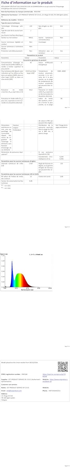 Mounm Plafoniera LED Dimmerabile 45W 4500lm - immagine 12