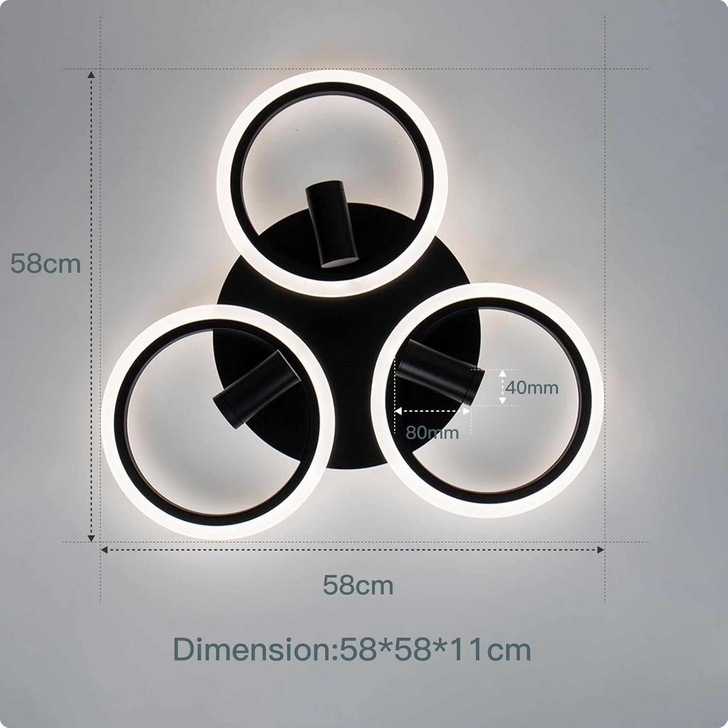 Mounm Plafoniera LED Dimmerabile 45W 4500lm - immagine 5