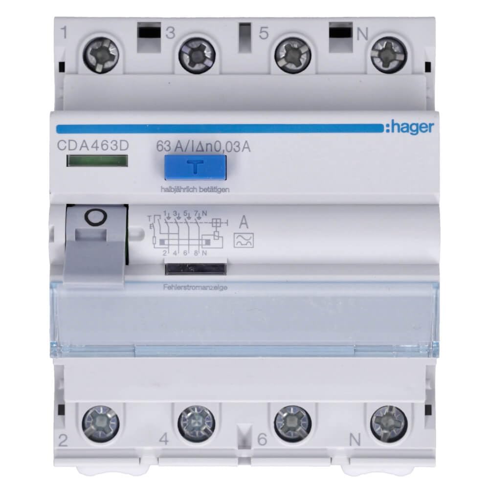 Hager CDA463D - Fi-4p 6ka schalter 63a tipo 30f ac - immagine 2