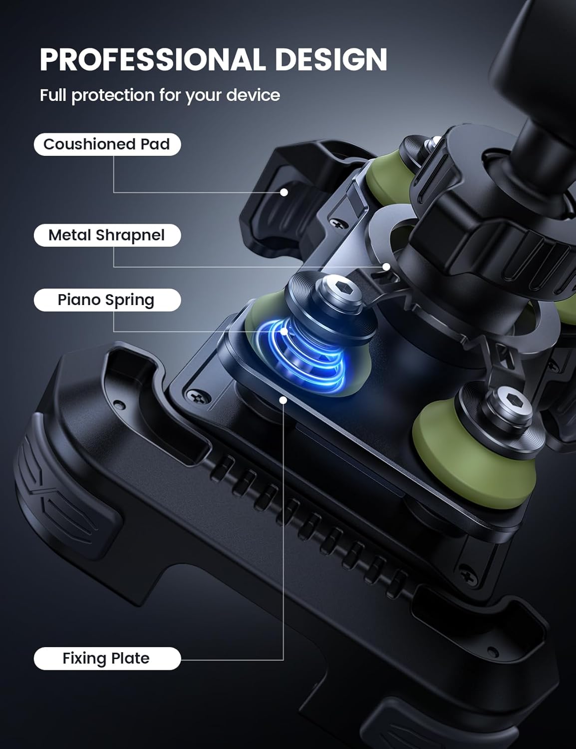 Lamicall Supporto Telefono Moto Antivibrazione - immagine 3