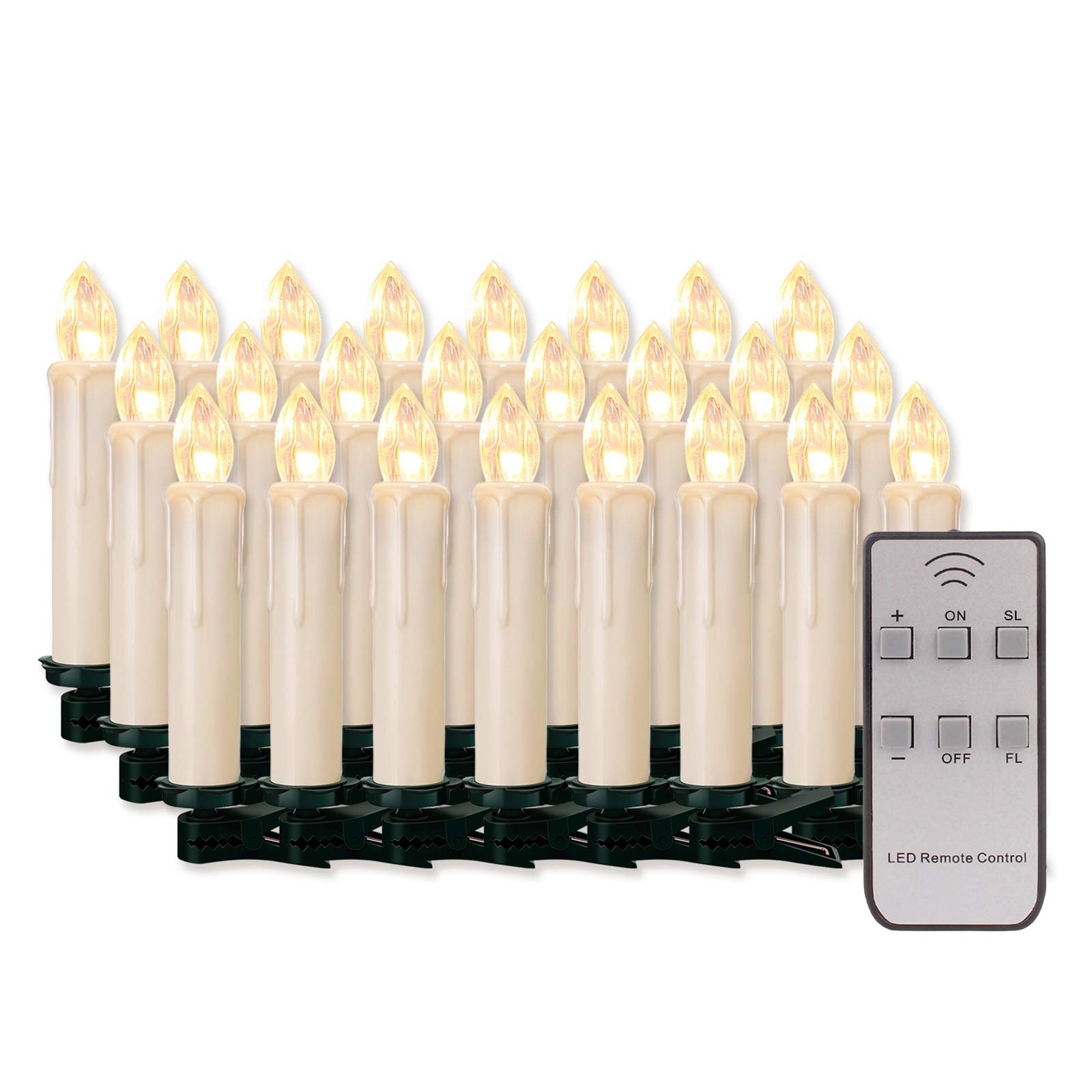 Candele LED Wireless Dimmerabili Senza Fiamma 30 Pezzi