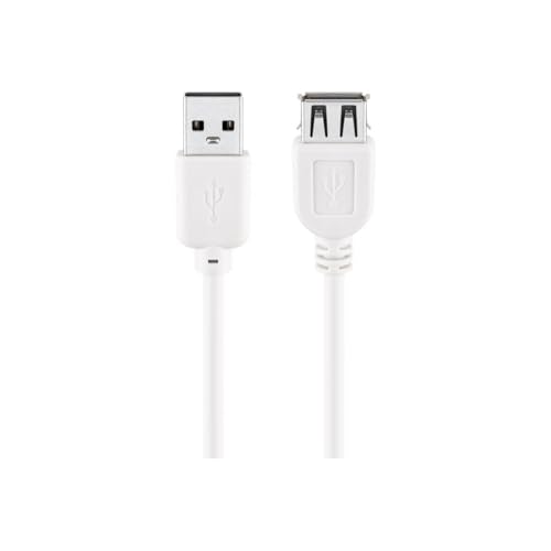 Goobay 96199 Cavo Prolunga USB 2.0 Alta Velocità 3m, Bianco