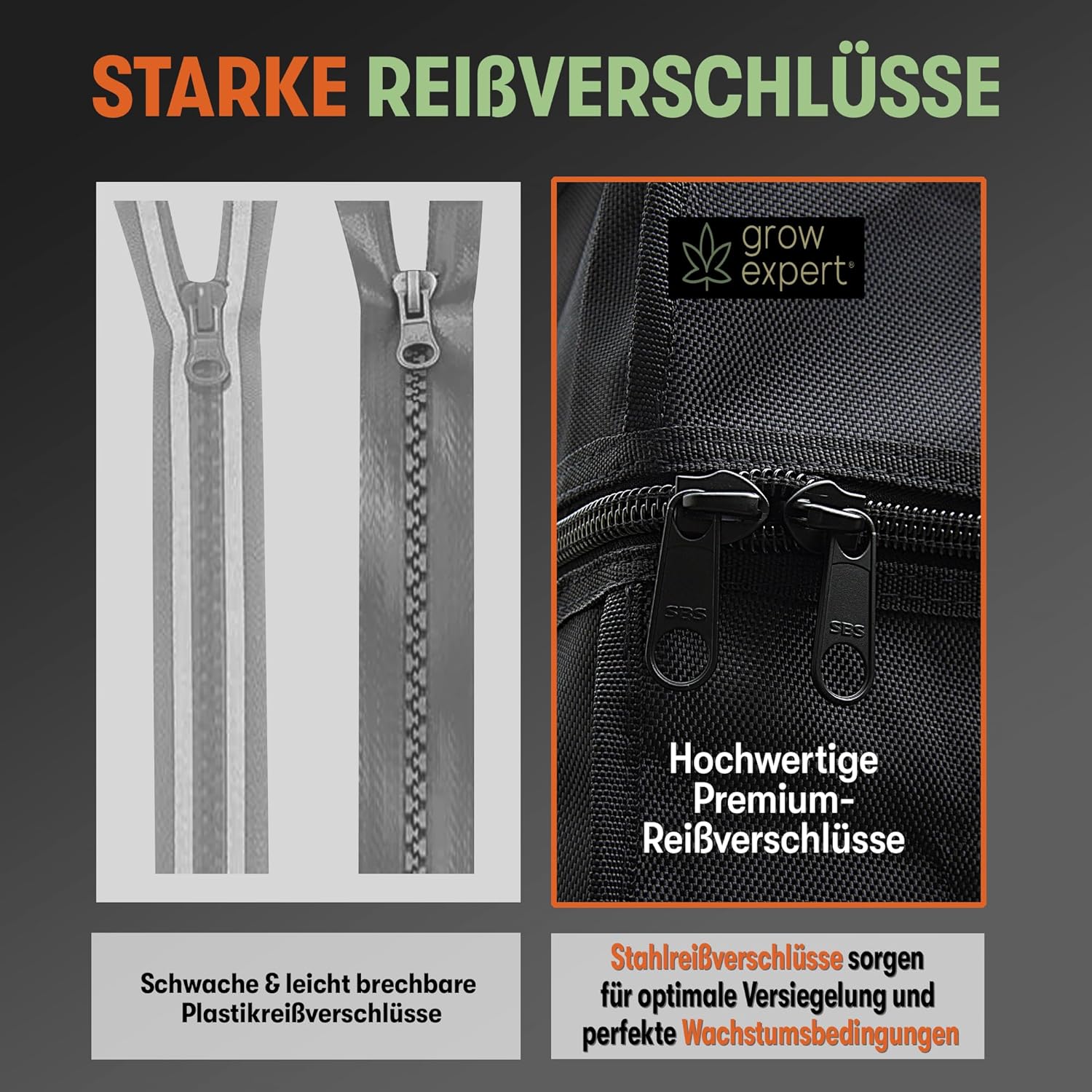 Tenda Premium Grow - Tessuto 1680D Ultra Spessa - immagine 5