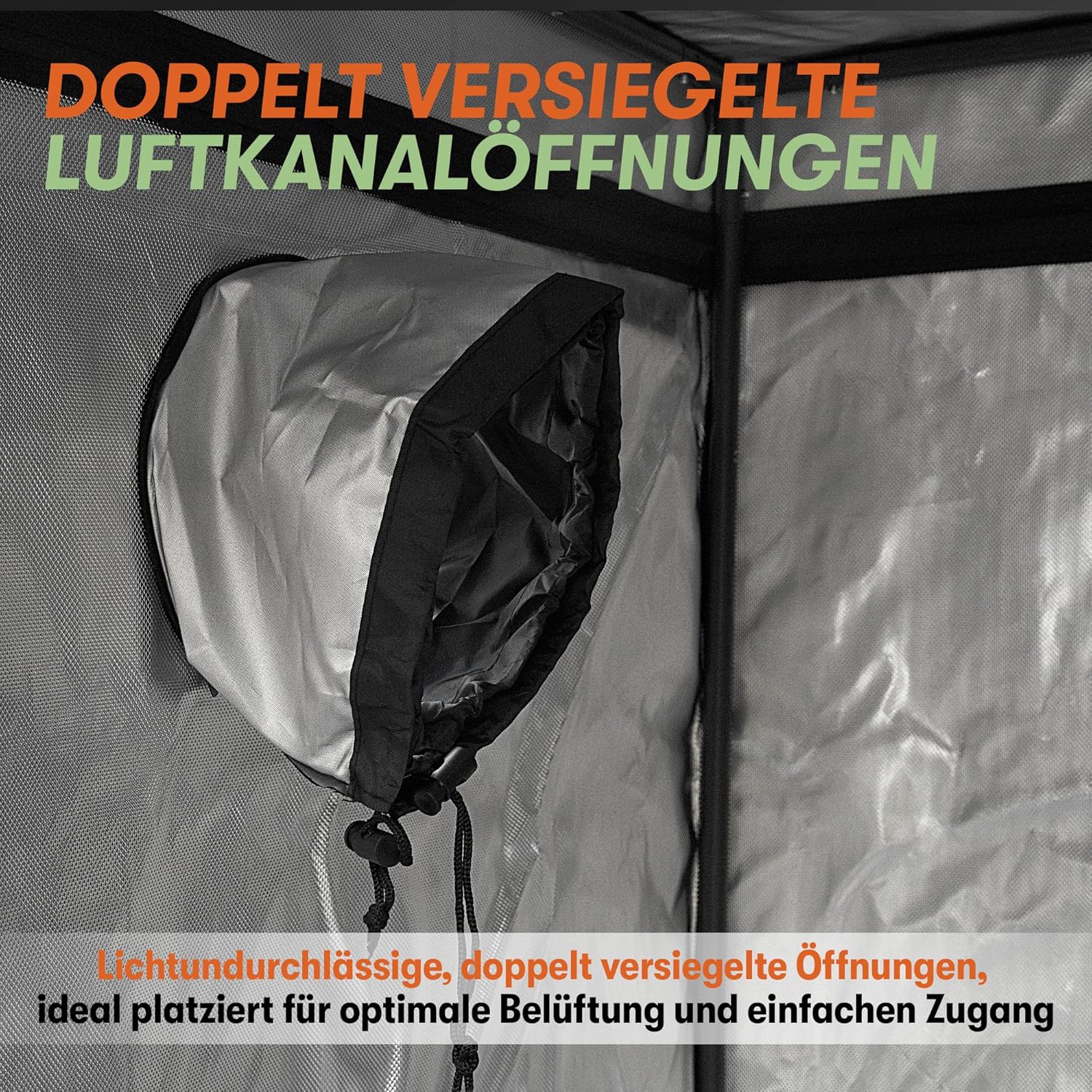 Tenda Premium Grow - Tessuto 1680D Ultra Spessa - immagine 7