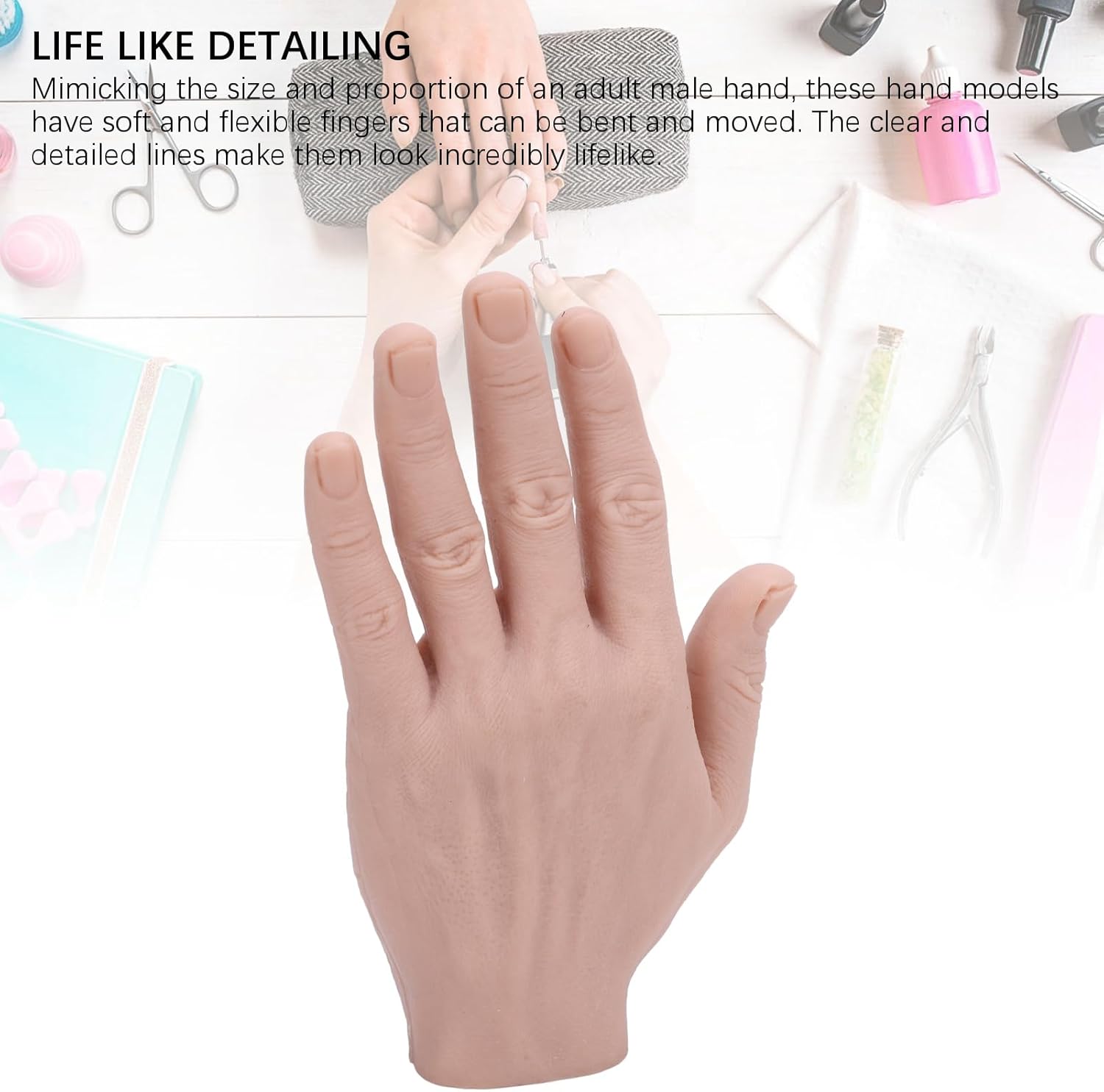 Modello a Mano in Silicone Realistico - 1 Paio - immagine 5