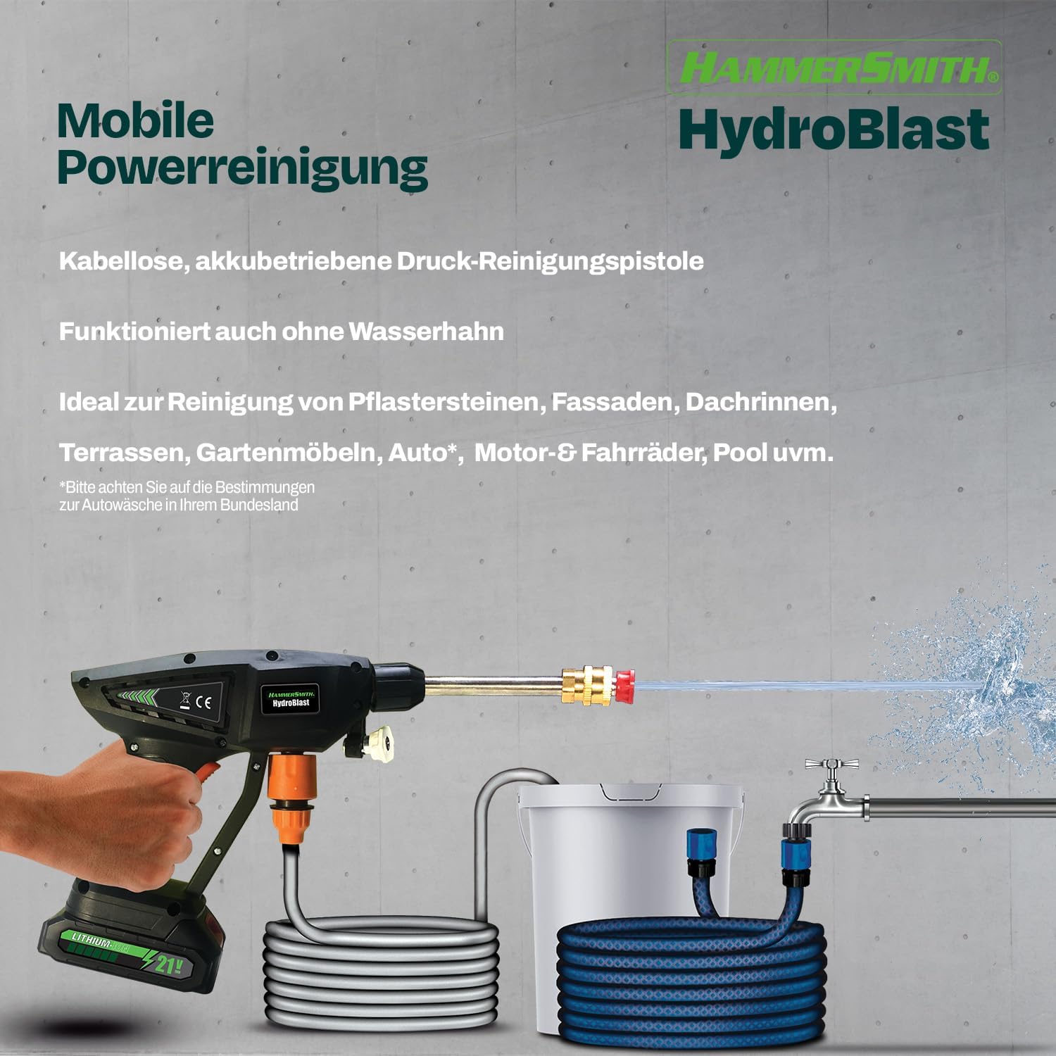 Hammersmith HydroBlast 2 in 1 - Spruzzatore a Pressione - immagine 8